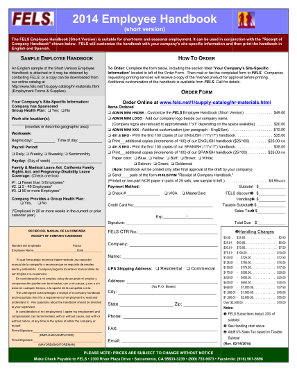 48521268-fillable-fels-employee-handbook-form