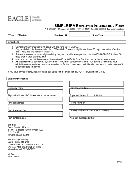 48644955-simple-ira-employer-information-and-irs-form-5304-eagle-asset