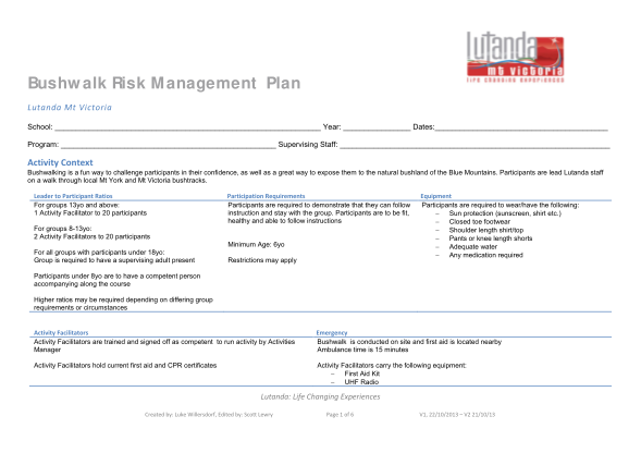 486571426-bushwalk-risk-management-plan-lutanda-lutanda-org