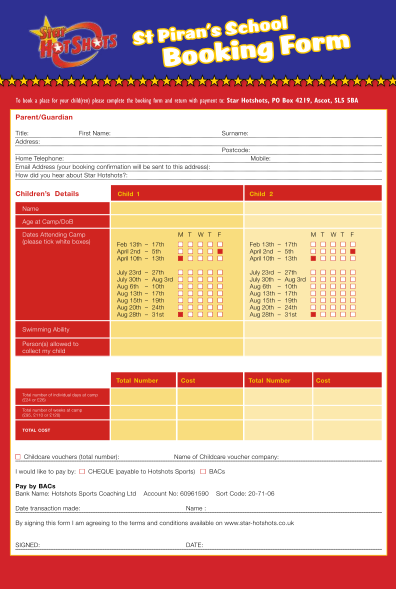 487852610-ho-pirans-sc-st-ol-ng-form-booki-to-book-a-place-for-your-children-please-complete-the-booking-form-and-return-with-payment-to-star-hotshots-po-box-4219-ascot-sl5-5ba-parentguardian-title-address-first-name-surname-postcode-home