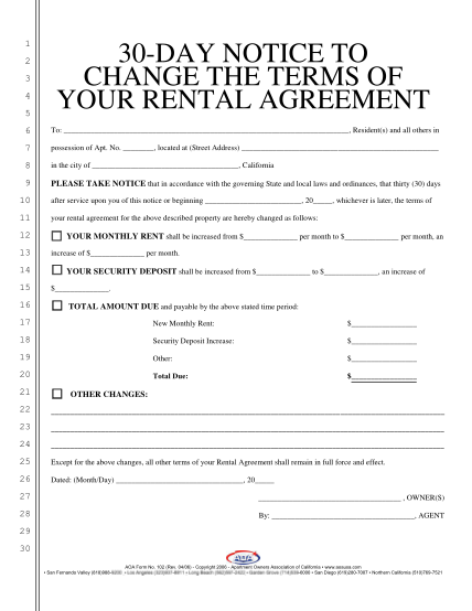 28 Notice Of Rent Increase Page 2 Free To Edit Download Print 