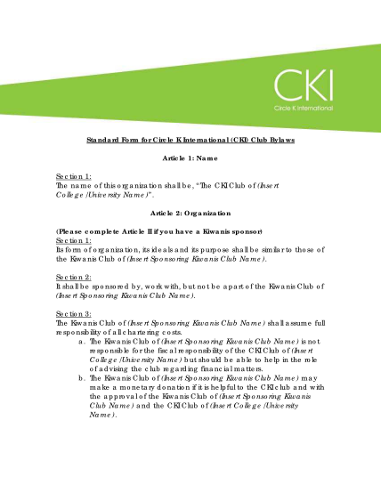48808610-standard-form-for-cki-bylaws-kiwanis-international