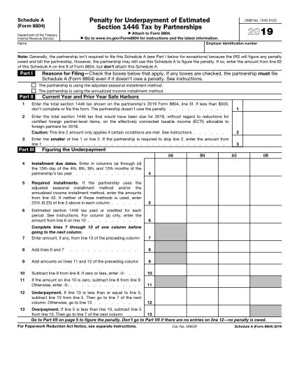 488370259-2019-schedule-a-form-8804-penalty-for-underpayment-of-estimated-section-1446-tax-by-partnerships