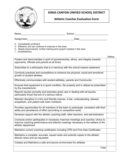 48999488-athletic-coaches-evaluation-form-kings-canyon-unified-school
