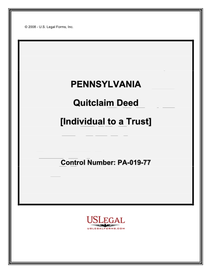 490297024-pennsylvania-quitclaim-deed-individual-to-a-trust