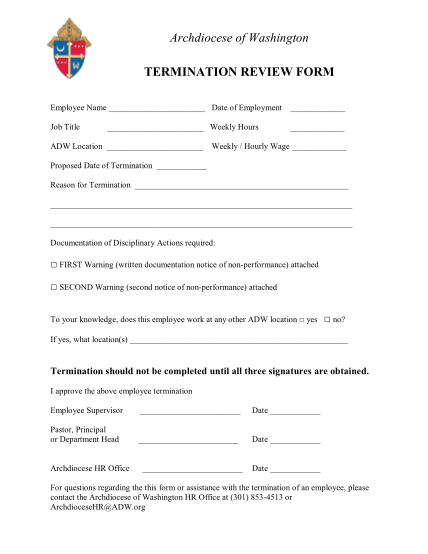 49056533-archdiocese-of-washington-termination-review-form-site-adw