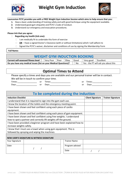49209072-fillable-an-induction-formfor-a-gym