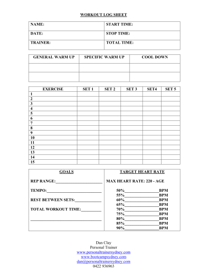 53 workout templates for personal trainers page 4 Free to Edit