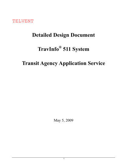 49427359-detailed-design-document-travinfo-511-system-transit-agency