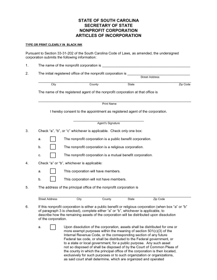 49516684-south-carolina-articles-of-incorporation-state-legal-forms