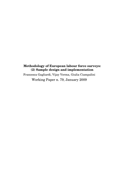 49654245-methodology-of-european-labour-force-surveys-2-sample-econ-pol-unisi