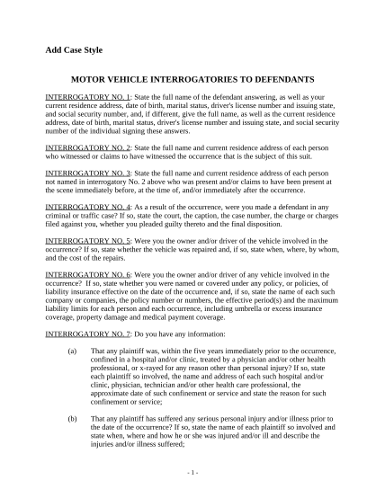497301113-interrogatories-to-defendant-for-motor-vehicle-accident-connecticut