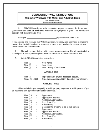 497301417-legal-last-will-and-testament-form-for-a-widow-or-widower-with-adult-and-minor-children-connecticut