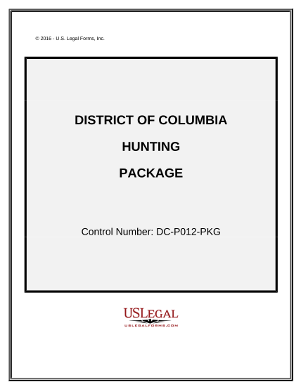 497301769-hunting-forms-package-district-of-columbia