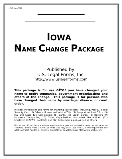 497305081-name-change-notification-package-for-brides-court-ordered-name-change-divorced-marriage-for-iowa-iowa