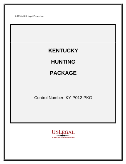 497308192-hunting-forms-package-kentucky