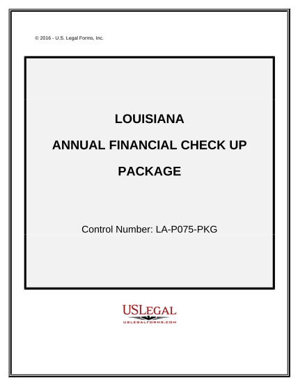 497309386-annual-financial-checkup-package-louisiana