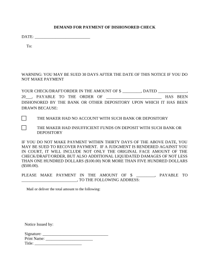 51 Bad Check Forms US Northeast Page 2 Free To Edit Download 