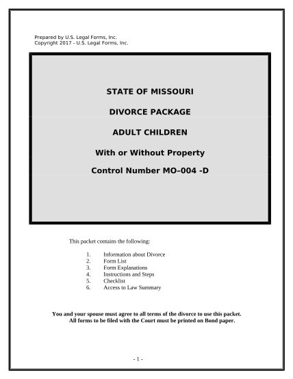 497312942-no-fault-uncontested-agreed-divorce-package-for-dissolution-of-marriage-with-adult-children-and-with-or-without-property-and-debts-missouri