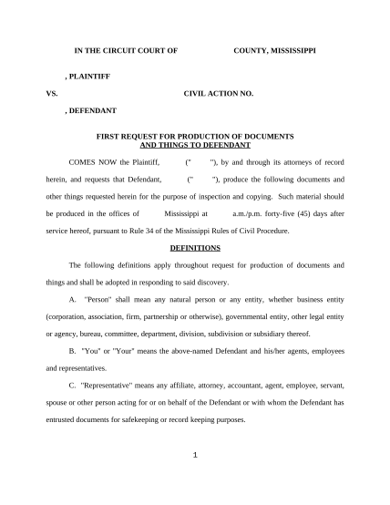 497314268-first-request-for-production-of-documents-and-things-to-defendant-mississippi