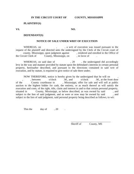 497314609-notice-of-sale-under-writ-of-execution-mississippi
