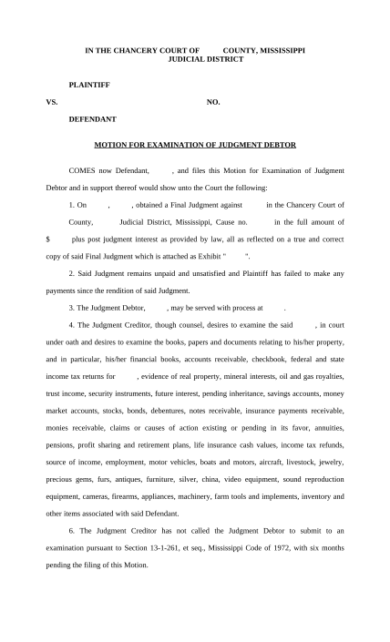 497314647-motion-to-examine-judgment-debtor-mississippi