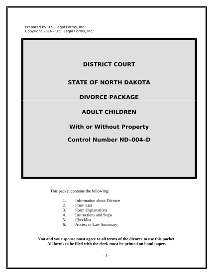 497317346-no-fault-uncontested-agreed-divorce-package-for-dissolution-of-marriage-with-adult-children-and-with-or-without-property-and-debts-north-dakota