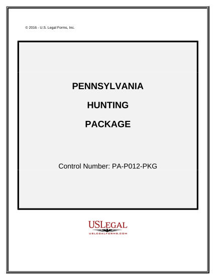 497324798-hunting-forms-package-pennsylvania