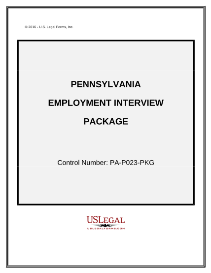497324818-employment-interview-package-pennsylvania