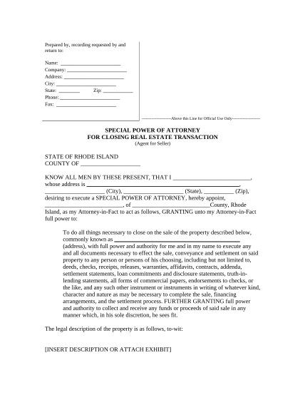 497325414-special-or-limited-power-of-attorney-for-real-estate-sales-transaction-by-seller-rhode-island