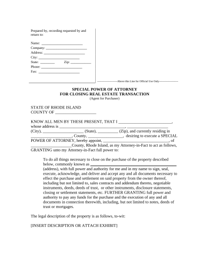 497325415-special-or-limited-power-of-attorney-for-real-estate-purchase-transaction-by-purchaser-rhode-island