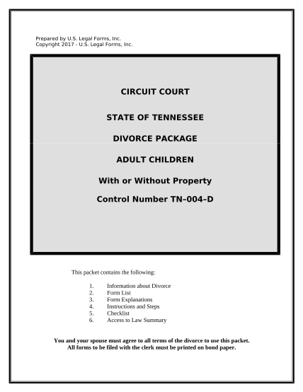 497326548-no-fault-uncontested-agreed-divorce-package-for-dissolution-of-marriage-with-adult-children-and-with-or-without-property-and-debts-tennessee