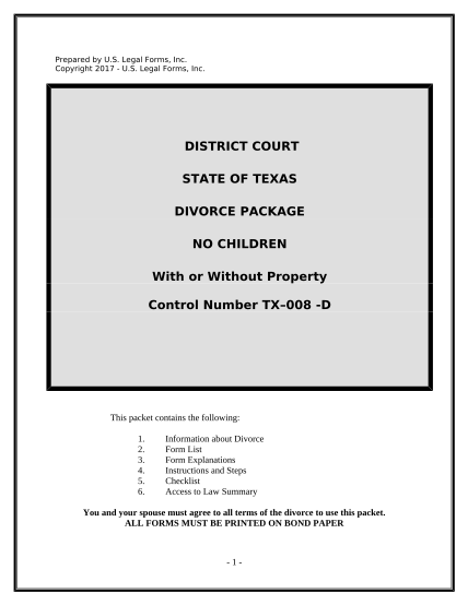 497327206-no-fault-agreed-uncontested-divorce-package-for-dissolution-of-marriage-for-persons-with-no-children-with-or-without-property-and-debts-texas