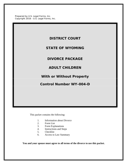 497432049-no-fault-uncontested-agreed-divorce-package-for-dissolution-of-marriage-with-adult-children-and-with-or-without-property-and-debts-wyoming