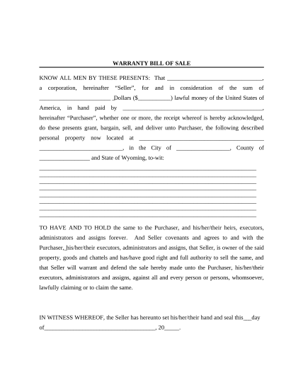 497432359-bill-of-sale-with-warranty-for-corporate-seller-wyoming