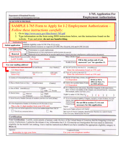 64 I-765 Form Instructions Page 3 - Free To Edit, Download & Print ...