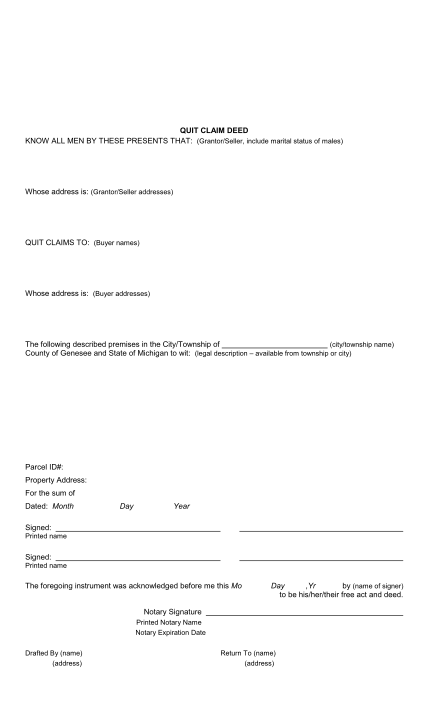 126 Quitclaim Deed Form page 5 - Free to Edit, Download & Print | CocoDoc