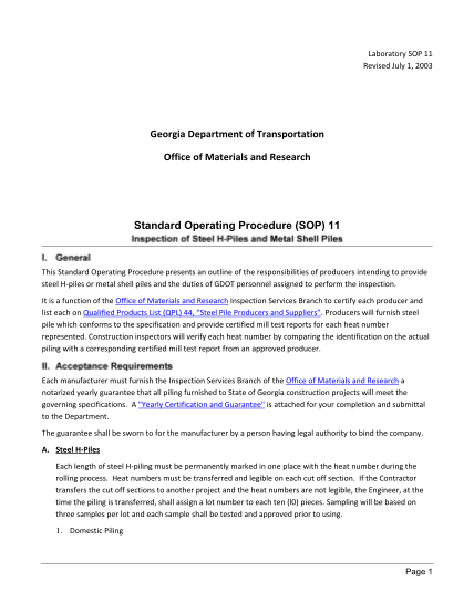 26 Standard Operating Procedure Outline Page 2 - Free To Edit, Download ...