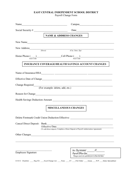 500470445-payroll-change-form-east-central-isd-ecisd
