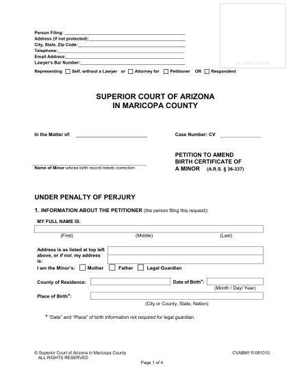 50074584-petition-to-amend-birth-certificate-of-a-minor-ars-36-337-petition-to-amend-birth-certificate-of-a-minor-ars-36-337-superiorcourt-maricopa