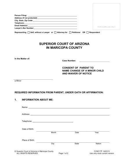 50077961-consent-of-parent-to-name-change-of-a-minor-child-and-waiver-of-notice-consent-of-parent-to-name-change-of-a-minor-child-and-waiver-of-notice-superiorcourt-maricopa