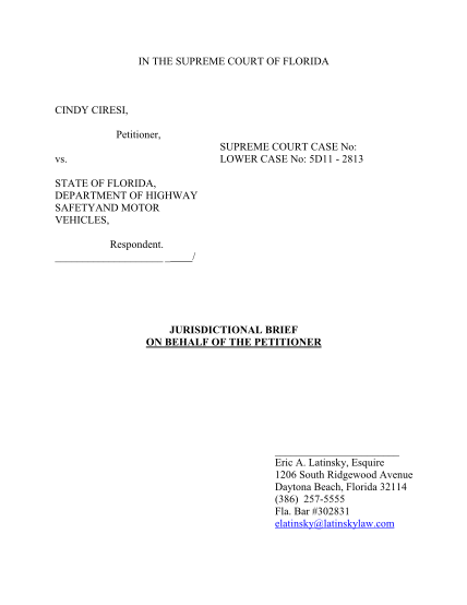 50139703-jurisdictional-brief-on-behalf-of-the-petitioner-floridasupremecourt