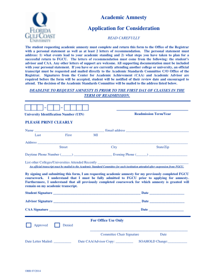 501619370-academic-amnesty-application-for-consideration-fgcu