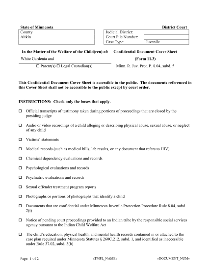 501851171-confidential-document-cover-sheet-form-113-ssis-worker-mentor-handout-dhs-state-mn