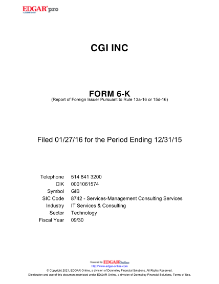 503142902-cgi-group-inc-form-6-k-report-of-foreign-issuer-filed-012716-for-the-period-ending-123115