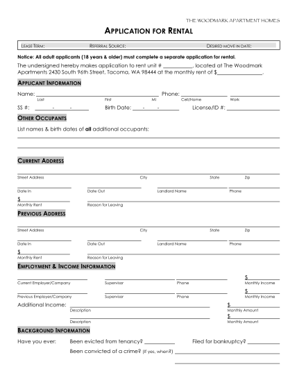 20 Rental Application Form Doc Page 2 Free To Edit Download And Print Cocodoc 6781