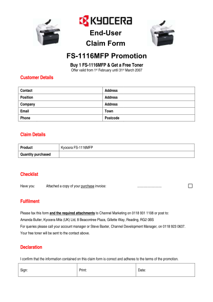 50366447-end-user-claim-form-fs-1116mfp-promotion-printerlandcouk