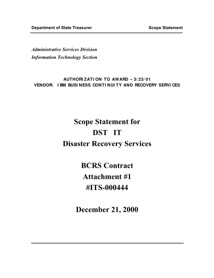 50392189-scope-statement-for-dst-it-disaster-recovery-services-bcrs-its