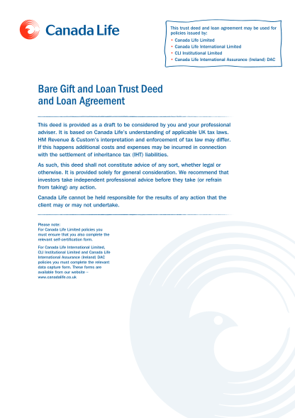 504767824-bare-gift-and-loan-trust-deed-and-loan-agreement-canada-life-documents-canadalife-co