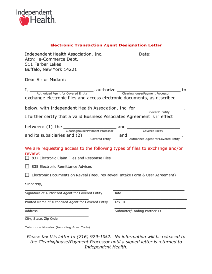 506493187-electronic-transaction-agent-designation-letter-independent-health